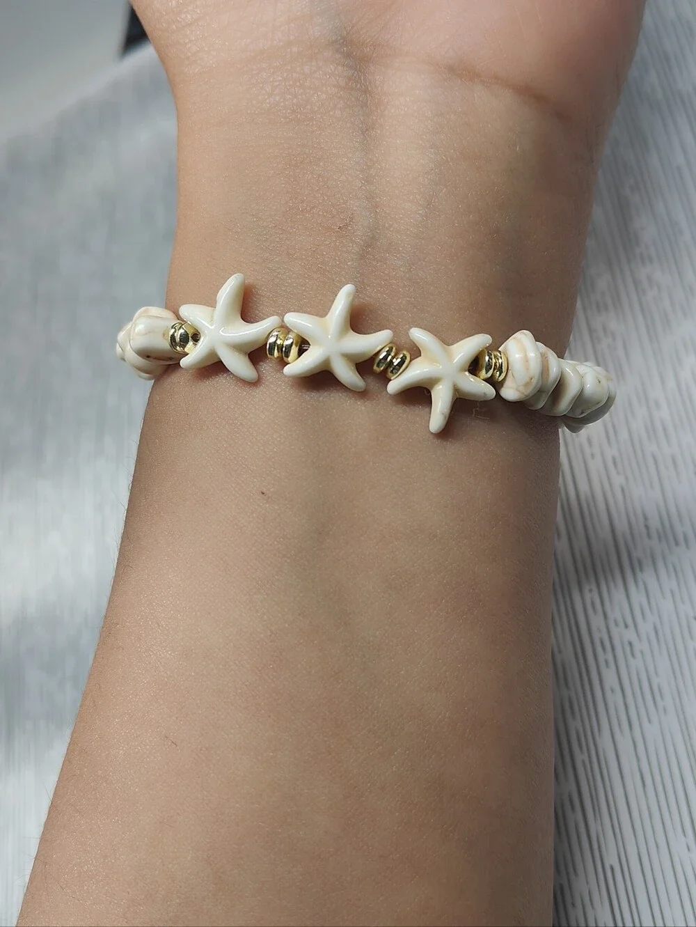 Shell Starfish Stretch Bracelet